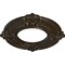 Ekena Millwork Benson Ceiling Medallion (Fits Canopies up to 4 1/8"), 9"OD x 4 1/8"ID x 5/8"P, Stone Hearth Crackle CM09BNSHC - alternate 3